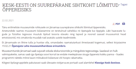 Ühe uudise detailvaade